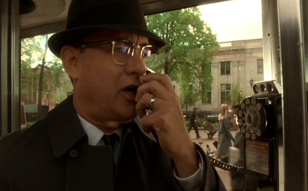 F.B.I. agent Carl Hanratty in telephone cell