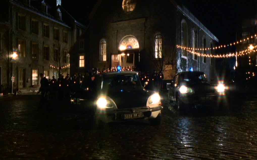 Police cars in the French village Montrichard