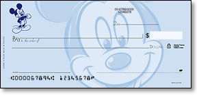 Personal check from Deluxe with Disney design