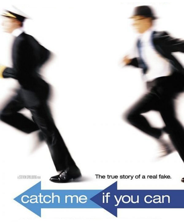 Movie poster of the Steven Spielberg film ‘Catch Me If You Can’