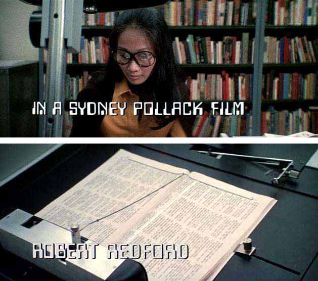 Data 70 font in the opening titles of the Sydney Pollack movie ‘Three Days of the Condor’